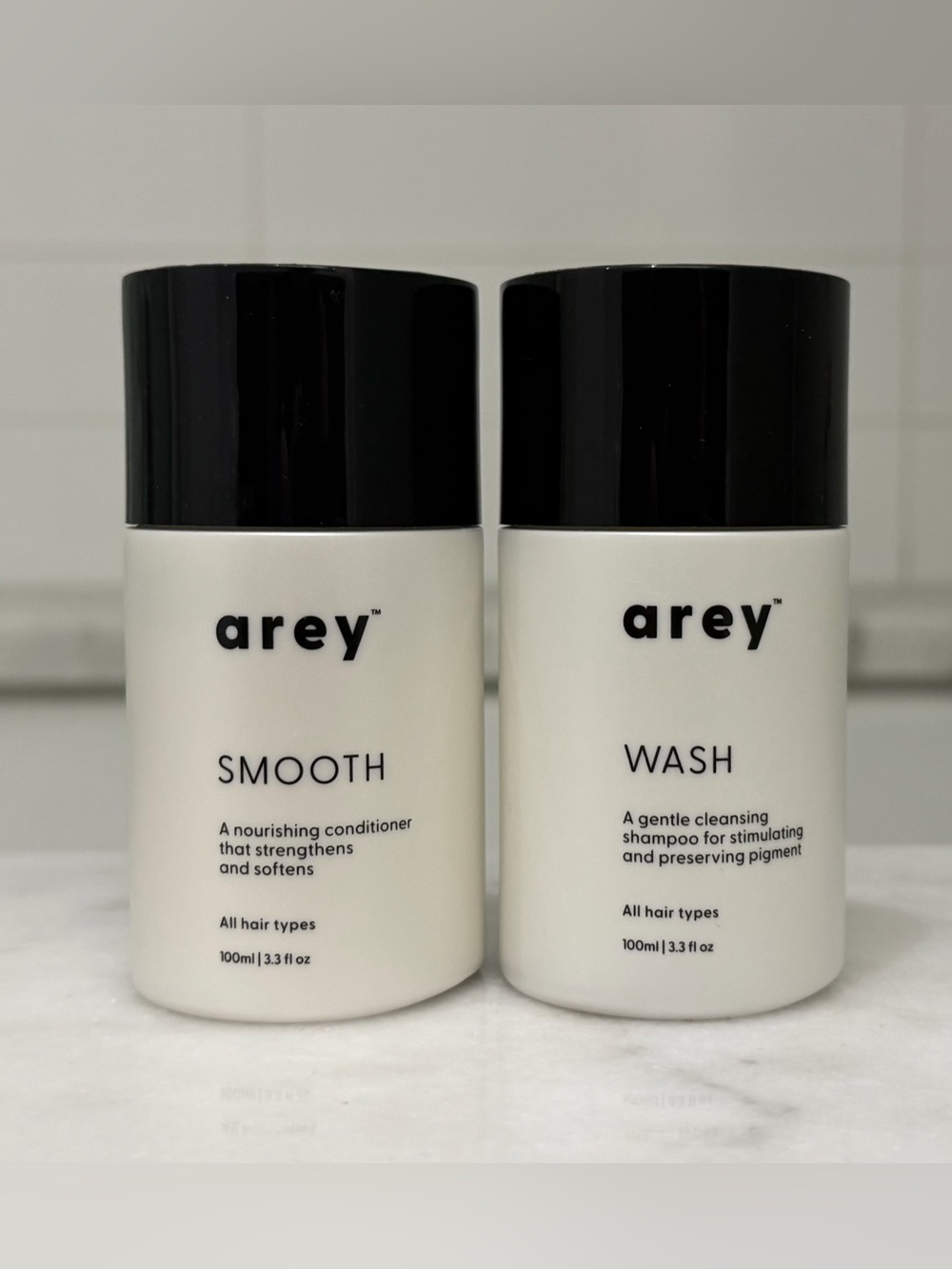 Arey Wash Shampoo & Smooth Conditioner Duo — Travel Size